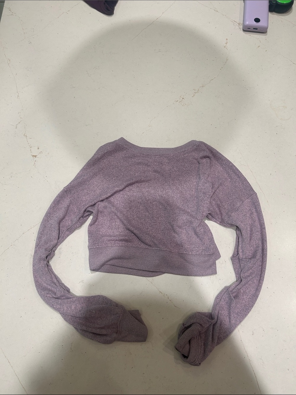 Zella Lavender Cropped Sweatshirt